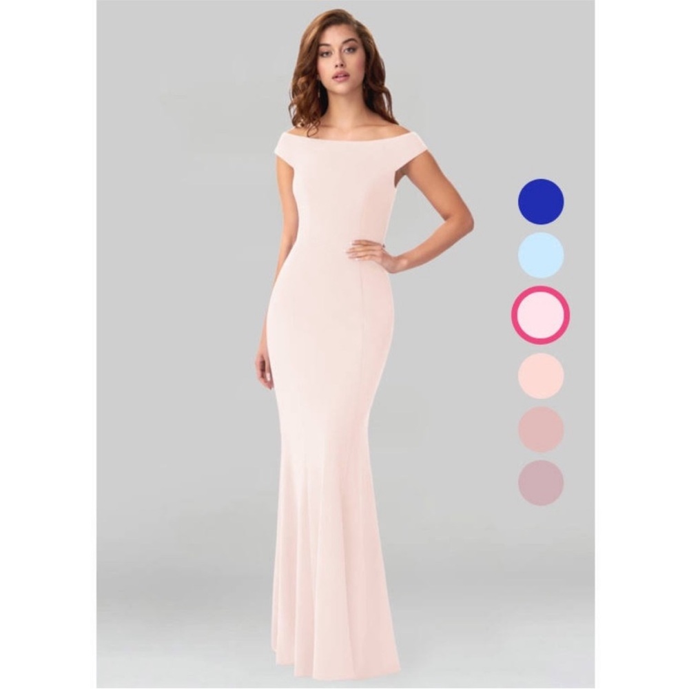 Azazie pink bridesmaid dress
